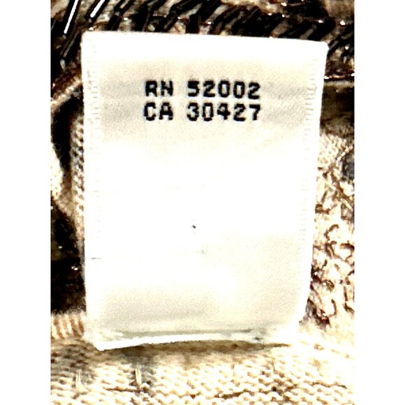 Dana Buchman Medium Vintage Leopard Merino Wool Beaded Top City Luxe Embellished - Picture 12 of 14